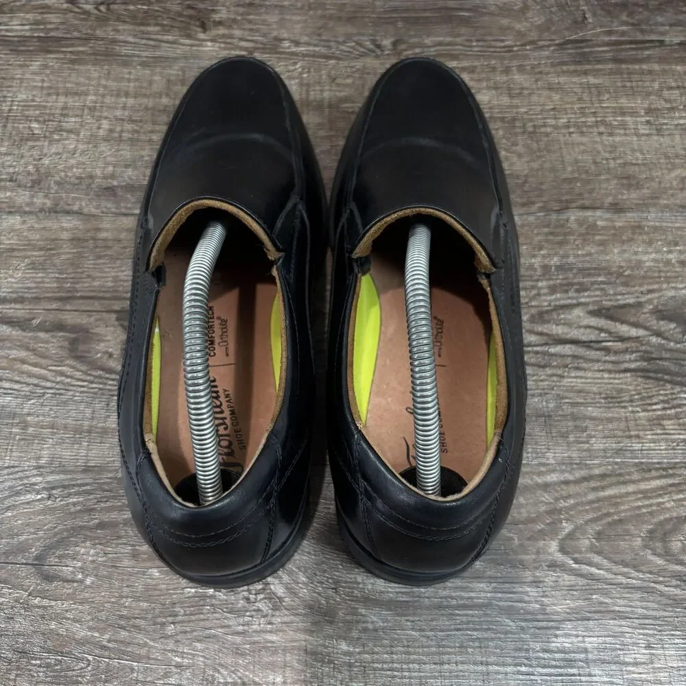 Florsheim Midtown Moc Toe Loafer Men's 9 D Black Slip On Dress Square Toe Shoes